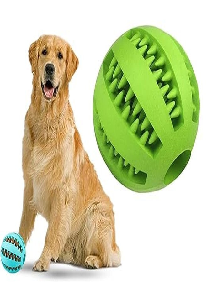 Pups&Pets Nontoxic Bite Resistant Teething Toys Balls for Small/Medium Dog and Puppy Cat, Dog Pet Food Treat Feeder Chew Tooth Cleaning Ball Exercise Game IQ Training Ball - Color May Vary - Image 1